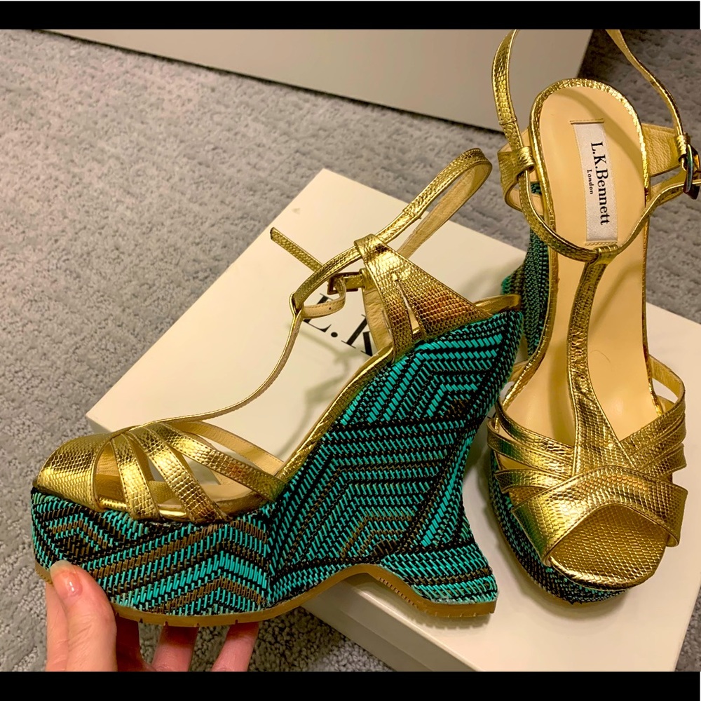 LK Bennett Wedge Sandals